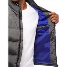 Dstreet Pánská vesta prošívaná STRAND šedá tx4087 XL