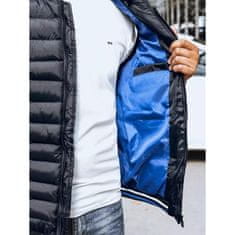 Dstreet Pánská vesta prošívaná FITA modrá tx4094 S