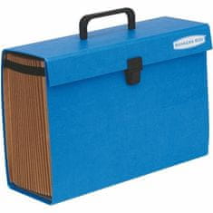 Fellowes Aktovka „Bankers Box Handifile“, modrá, karton, 19 kapes, 9352201