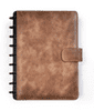 Life Designer Kožený zápisník klasický - DELUXE, hnědá, linkovaný