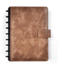 Life Designer Kožený zápisník klasický - DELUXE, hnědá, linkovaný