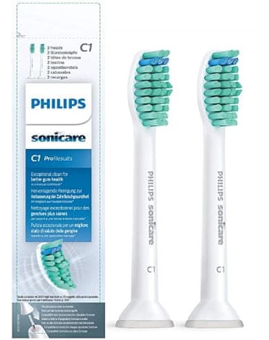 Philips Philips HX6012/07, Špičky zubního kartáčku ProResults, bílé, 2 kusy