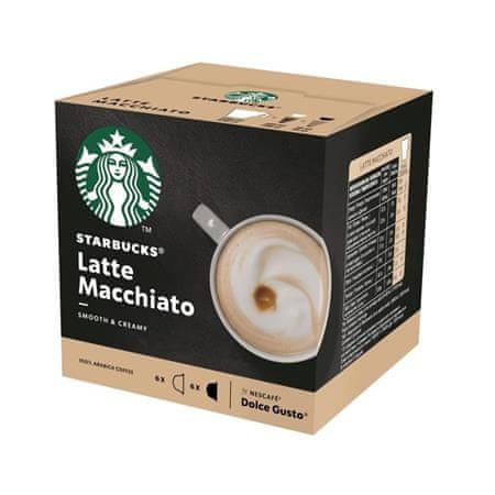 Starbucks Kávové kapsle "Latte Macchiato", 6+6ks, Dolce Gusto