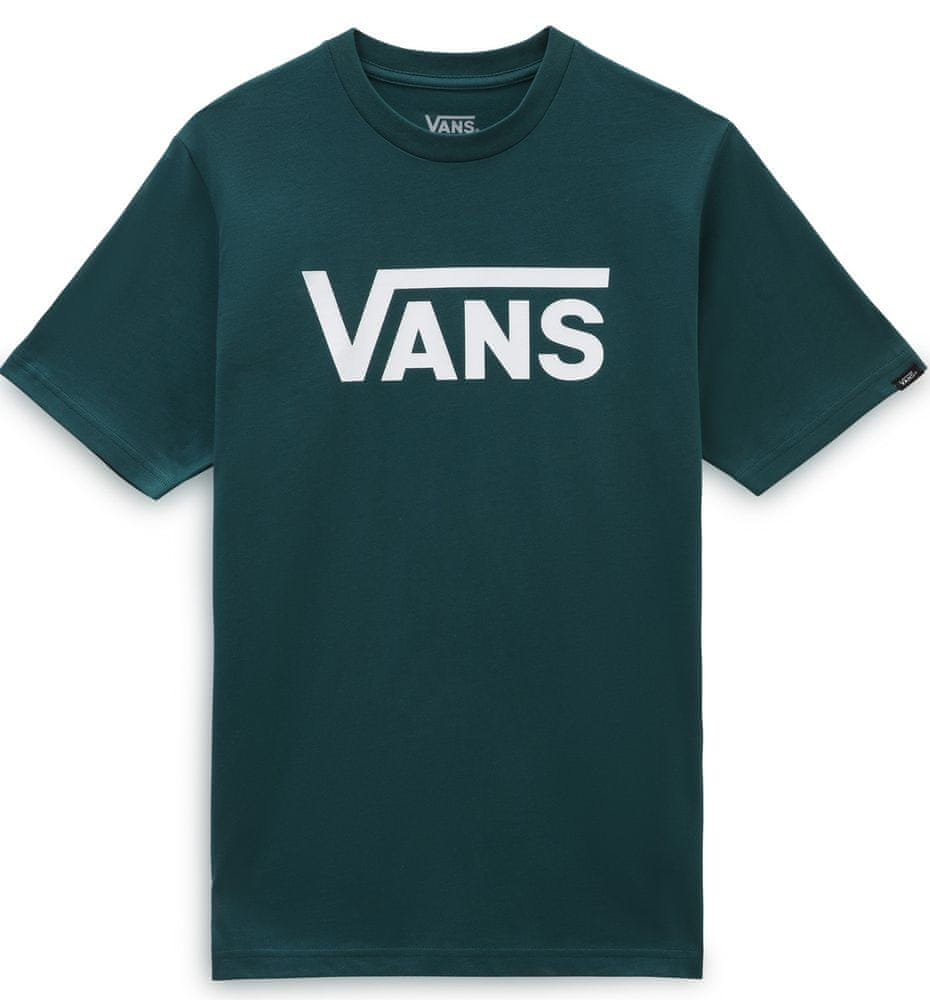 Levně Vans chlapecké tričko By Vans Classic Boys Deep Teal/White VN000IVFY8M1 tyrkysová M