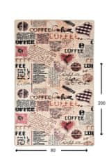 Conceptum Hypnose Koberec Coffee 80x200 cm béžový/růžový