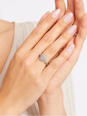 Guess Nápaditý ocelový prsten se srdíčkem Fine Heart JUBR01429JWRH (Obvod 52 mm)