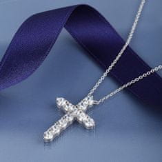 Morellato Stylový stříbrný náhrdelník s křížkem Large Cross Tesori SAIW116