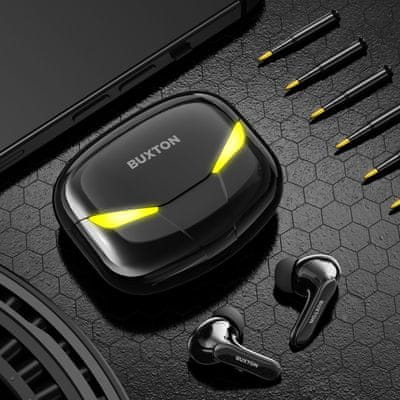  modern vezeték nélküli fülhallgató buxton btw 6600 bluetooth handsfree érintésvezérlés töltőtok vízálló 