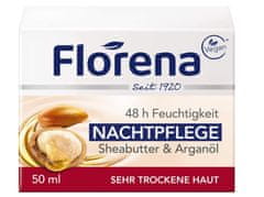 Florena Florena, Noční péče s bambuckým máslem a arganovým olejem, 50 ml