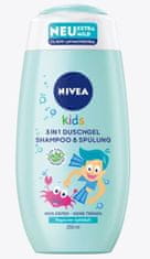 Nivea Kids, Gel a šampon 3v1 s vůní bobulí, 250 ml 
