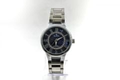 Slava Time Dámské stříbrné hodinky SLAVA s kamínky SWAROVSKI uvnitř modrého ciferníku SLAVA 10118