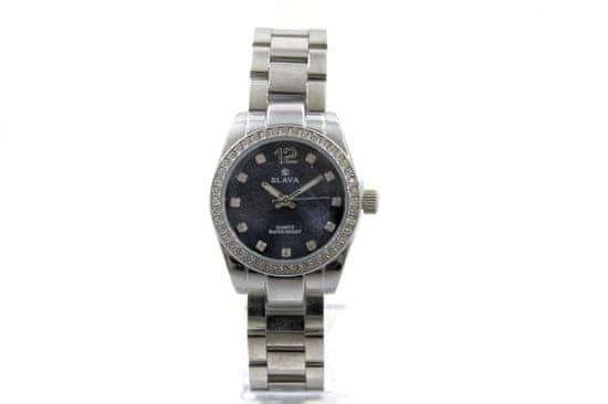 Slava Time Dámské ocelové hodinky s kamínky SLAVA 10117