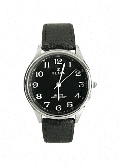 Slava Time Pánské malé elegantní hodinky SLAVA se stříbrným ciferníkem 40 mm SLAVA 10045