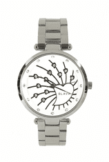Slava Time Dámské ocelové hodinky SLAVA se srdíčky v ciferníku SLAVA 10016