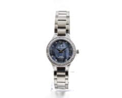 Slava Time Dámské stříbrné hodinky SLAVA s modrým ciferníkem SLAVA 10162