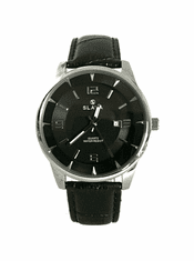 Slava Time Pánské velké hodinky SLAVA průměr pouzdra 45 mm a černým ciferníkem SLAVA 10114