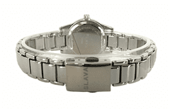Slava Time Dámské stříbrné hodinky SLAVA s kamínky Swarovski na řemínku SLAVA 10065