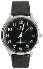 Slava Time Pánské malé elegantní hodinky SLAVA se stříbrným ciferníkem 40 mm SLAVA 10045