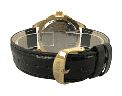 Slava Time Pánské černé elegantní hodinky SLAVA 10028