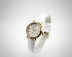 Slava Time Dámské malé hodinky s úzkým bílým páskem SLAVA 10048