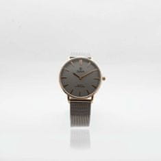 Slava Time Pánské šedé hodinky SLAVA s ocelovým řemínkem SLAVA 10223/1
