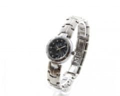 Slava Time Dámské stříbrné hodinky SLAVA s černým ciferníkem SLAVA 10137