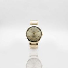 Slava Time Pánské zlaté hodinky SLAVA s ocelovým řemínkem SLAVA 10264