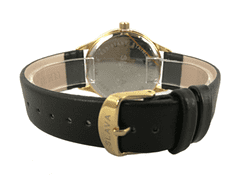 Slava Time Pánské černé jednoduché a elegantní hodinky SLAVA 10074
