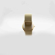 Slava Time Pánské zlaté hodinky SLAVA milano style s ocelovým řemínkem SLAVA 10298/2