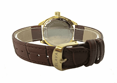 Slava Time Dámské elegantní hodinky SLAVA s kamínky SWAROWSKI ve zlatém pouzdře SLAVA 10106
