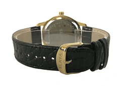 Slava Time Dámské elegantní hodinky SLAVA s černým řemínkem SLAVA 10059