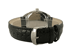 Slava Time Pánské černo-stříbrné elegantní hodinky SLAVA s černým ciferníkem SLAVA 10071