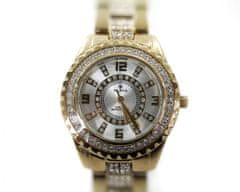 Slava Time Dámské ocelové hodinky s bílým ciferníkem SLAVA a kamínky Swarovski SLAVA 10015