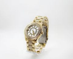 Slava Time Dámské ocelové hodinky s bílým ciferníkem SLAVA a kamínky Swarovski SLAVA 10015