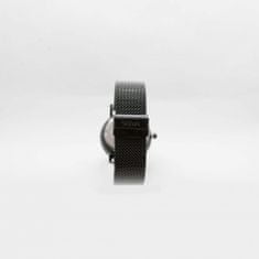 Slava Time Pánské černé hodinky SLAVA s ocelovým řemínkem SLAVA 10222