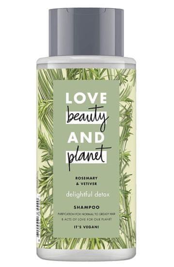 Love Beauty & Planet Love Beauty And Planet, Šampon pro normální až mastné vlasy, Rozmarýn, 400 ml