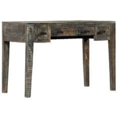 shumee Psací stůl černý 110 x 50 x 75 cm masivní mangovníkové dřevo