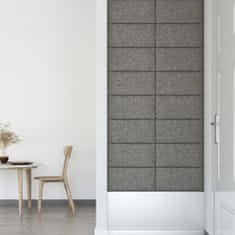 Vidaxl Nástěnné panely 12 ks světle šedé 60 x 30 cm textil 2,16 m²