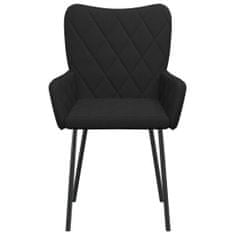 shumee Jídelní židle 2 ks černé textil
