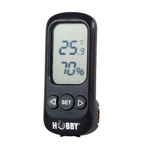 HOBBY Terraristik HOBBY digitální teploměr a vlhkoměr s funkcí alarmu s přesností +/- 0,5° C, +/-3 %