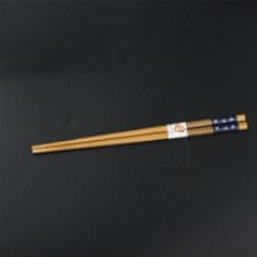 Northix 10x bambusové hůlky - modrá/bílá 