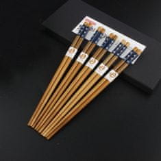 Northix 10x bambusové hůlky - modrá/bílá 