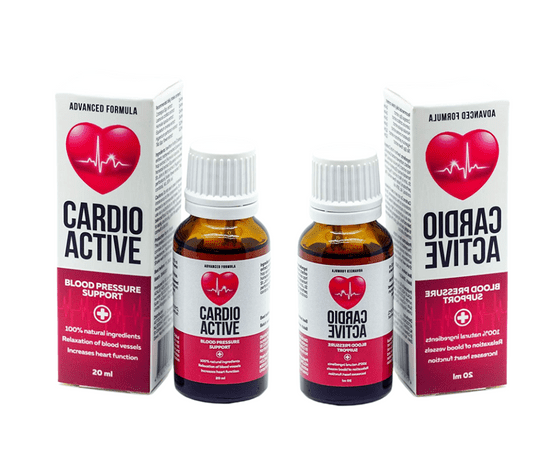 CARDIO ACTIVE Přírodní kapky pro regulaci krevního tlaku a celkové zdraví kardiovaskulárního systému SET 2 x 20ml