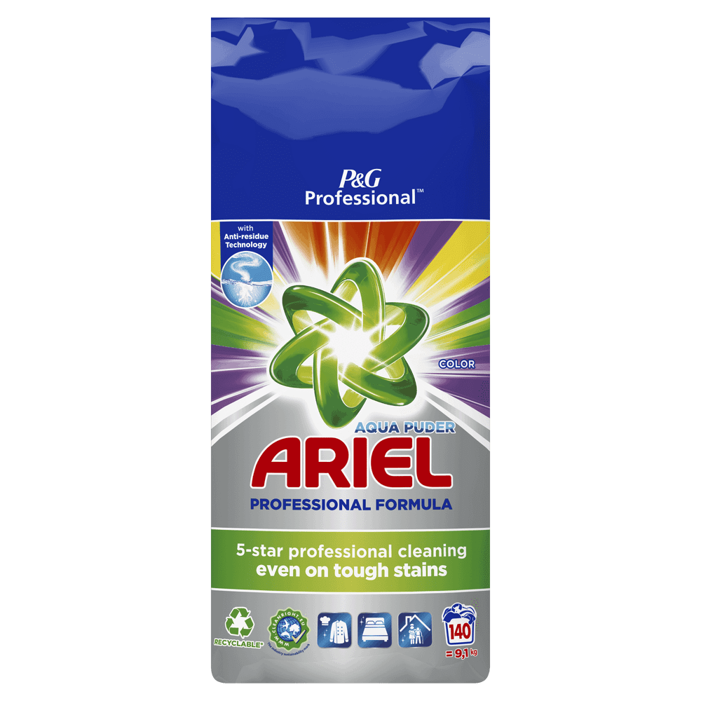 Ariel Professional Color Prací Prášek 10.5kg 140 Praní Barevné Prádlo