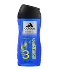 Adidas Adidas, Sport Energy 3, sprchový gel, 250 ml
