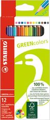 Stabilo Barevné pastelky "GreenColours", 12 ks, šestihranné, 6019/2-121
