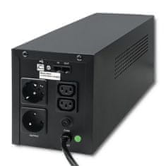 Qoltec UPS - Monolith | 1200VA | 720W | LCD | USB