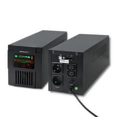 Qoltec UPS - Monolith | 1200VA | 720W | LCD | USB