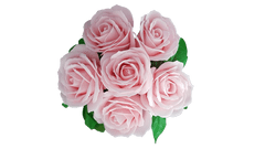 IDARY Mýdlová kytice s velkými růžemi - Růžová