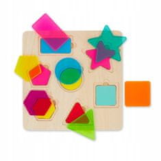 B.toys Dřevěné puzzle na míchání barev
